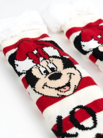 MICKEY MOUSE Socks 'Hüttensocken XOXO' in Red