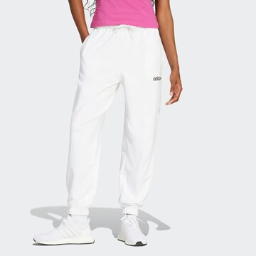 ADIDAS SPORTSWEARTapered Sportske hlače 'ESSENTIALS' - bijela boja: prednji dio