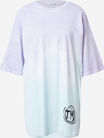 REPLAY - Camiseta en lila: frente