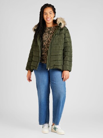 ONLY Carmakoma Winter Jacket in Green