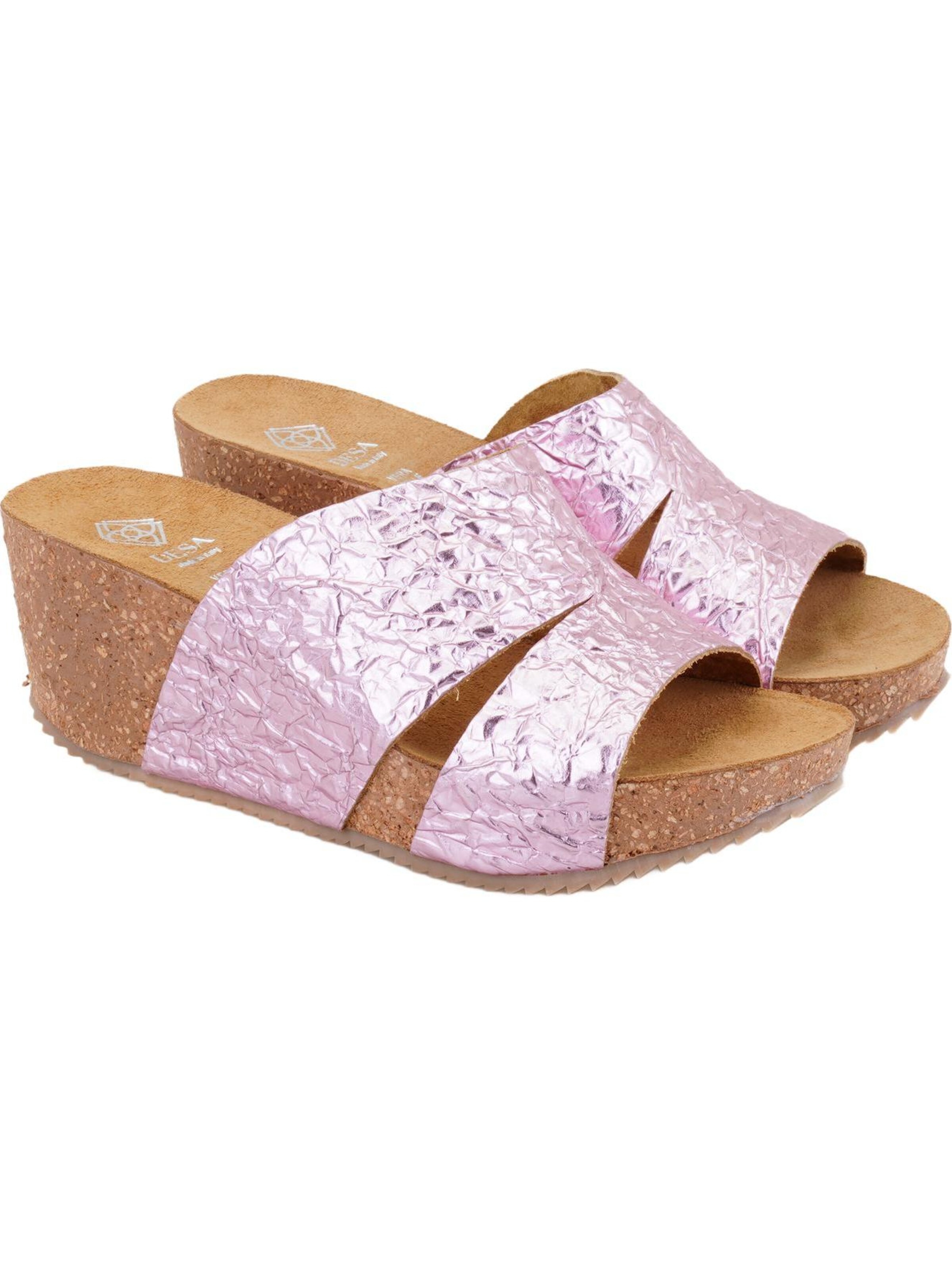 Desa - Zapatillas de casa 'Hausschuhe' en rosa: frente