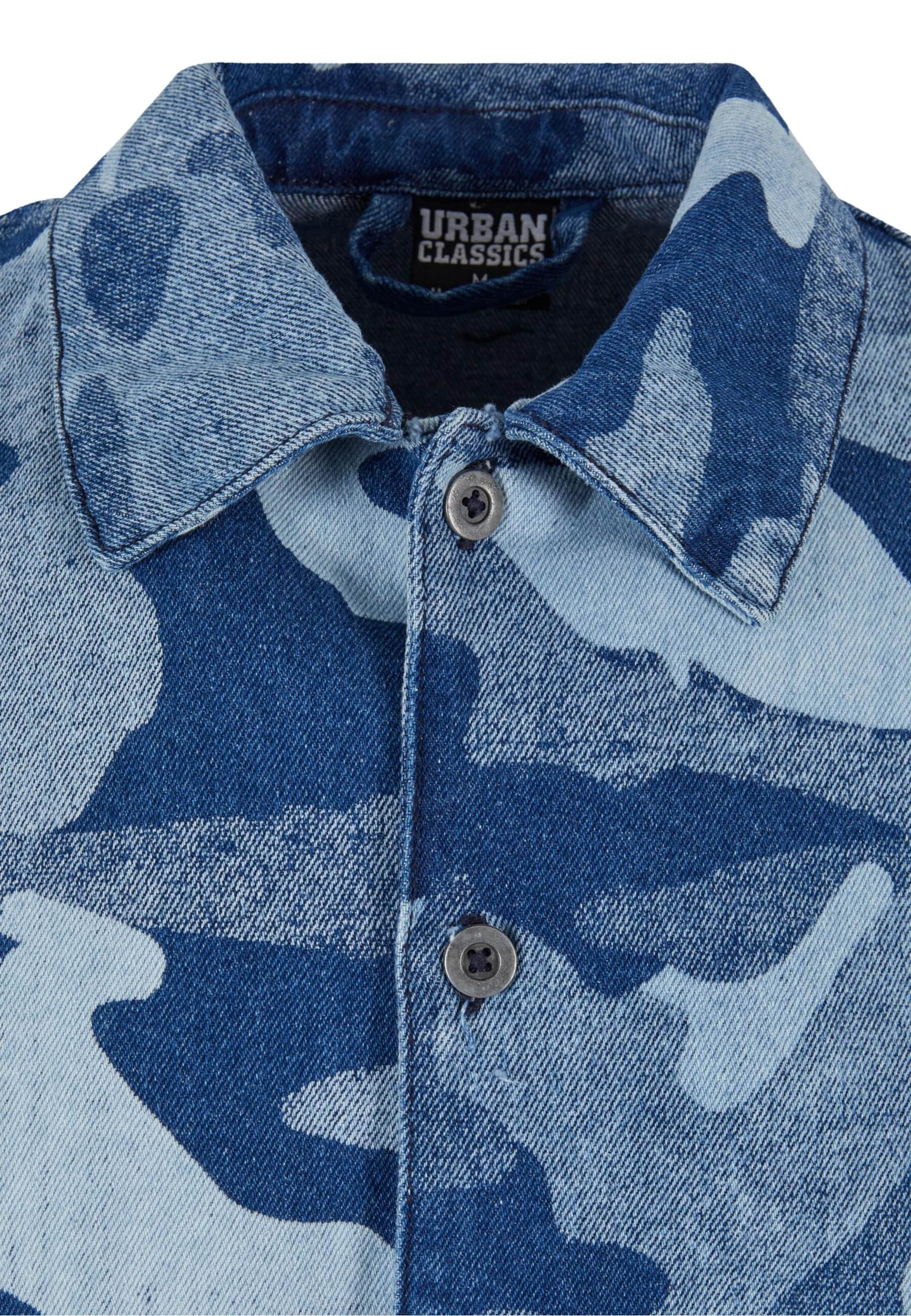 Urban Classics Comfort Fit Hemd in Blau