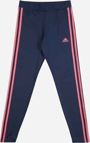 ADIDAS SPORTSWEAR - Calças de desporto em azul: frente