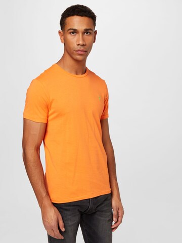 Polo Ralph Lauren Тениска в оранжево: отпред