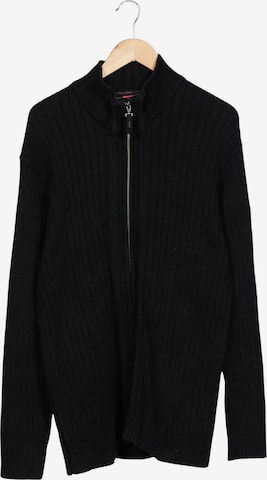 s.Oliver Strickjacke XXL in Schwarz: Vorderseite