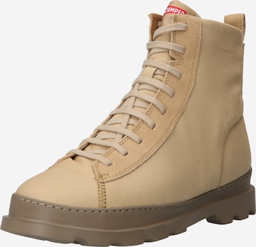 CAMPER Lace-Up Boots 'Brutus' in Beige: front