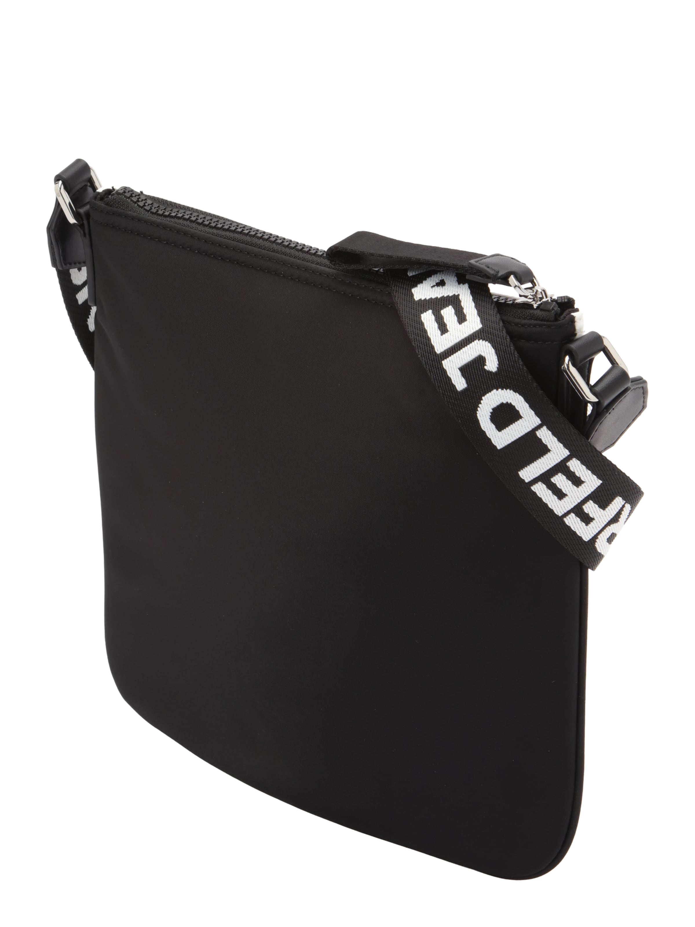 KARL LAGERFELD JEANS - Bolso de hombro 'ESSENTIAL' en negro: lado