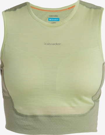 Bustier Soutien-gorge de sport 'Energy Wind' ICEBREAKER en vert : devant