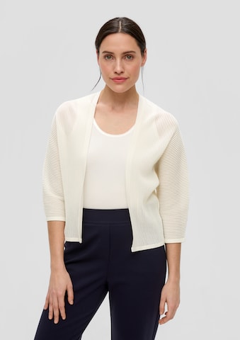 s.Oliver BLACK LABEL Knit Cardigan in Beige: front