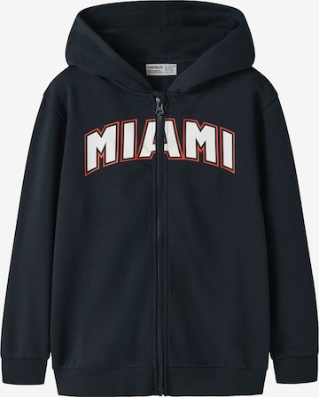 NAME IT Sweatjacke 'NKMBEN' in Schwarz: Vorderseite