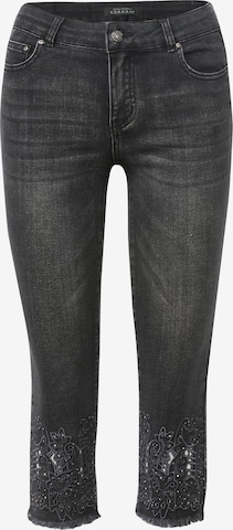 KOROSHI Slimfit Jeans in Zwart: voorkant