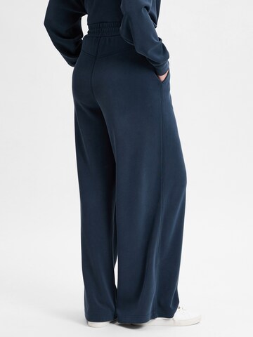 Wide Leg Pantalon à pince 'Esrah' BOSS en bleu