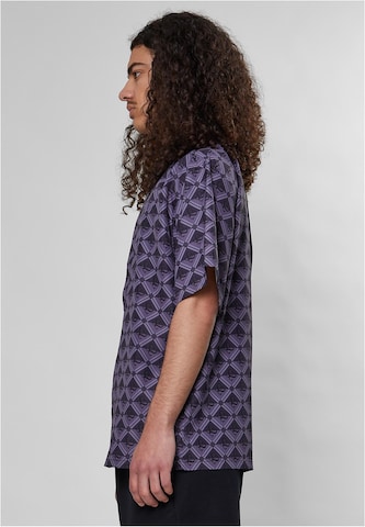 9N1M SENSE Comfort fit Button Up Shirt in Purple