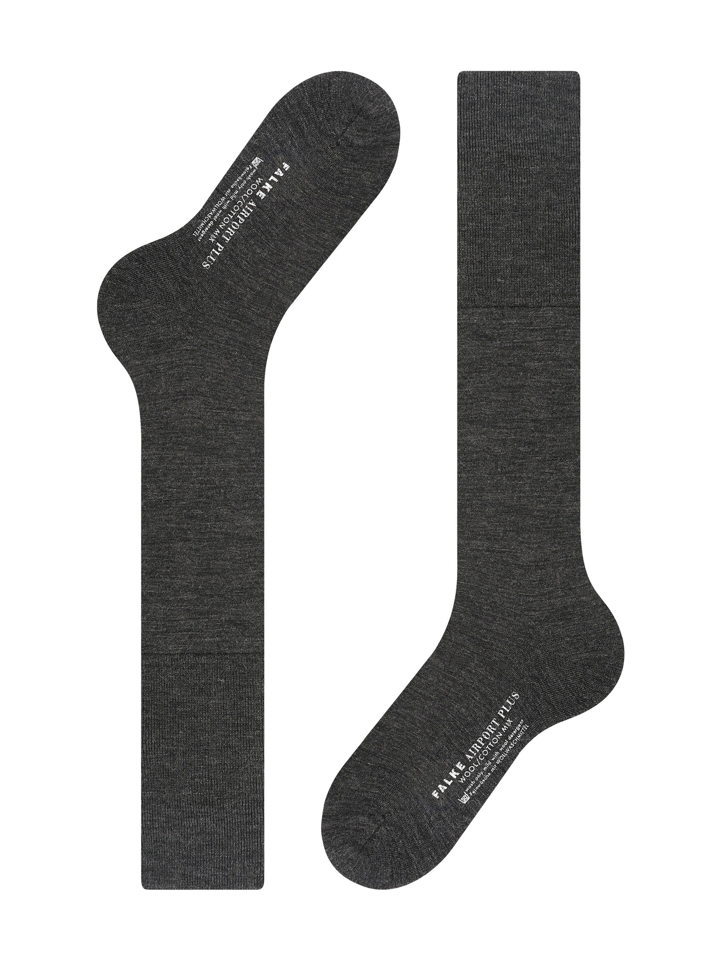 FALKE Knee High Socks 'Airport Plus' in Grey