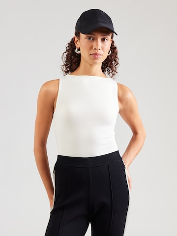 GUESS - Camisa body 'PENELOPE' em branco: frente