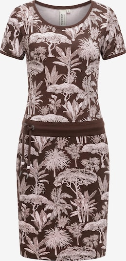 Ragwear Kleid 'Baomi Tropic Youmodo' in creme / dunkelbraun, Produktansicht