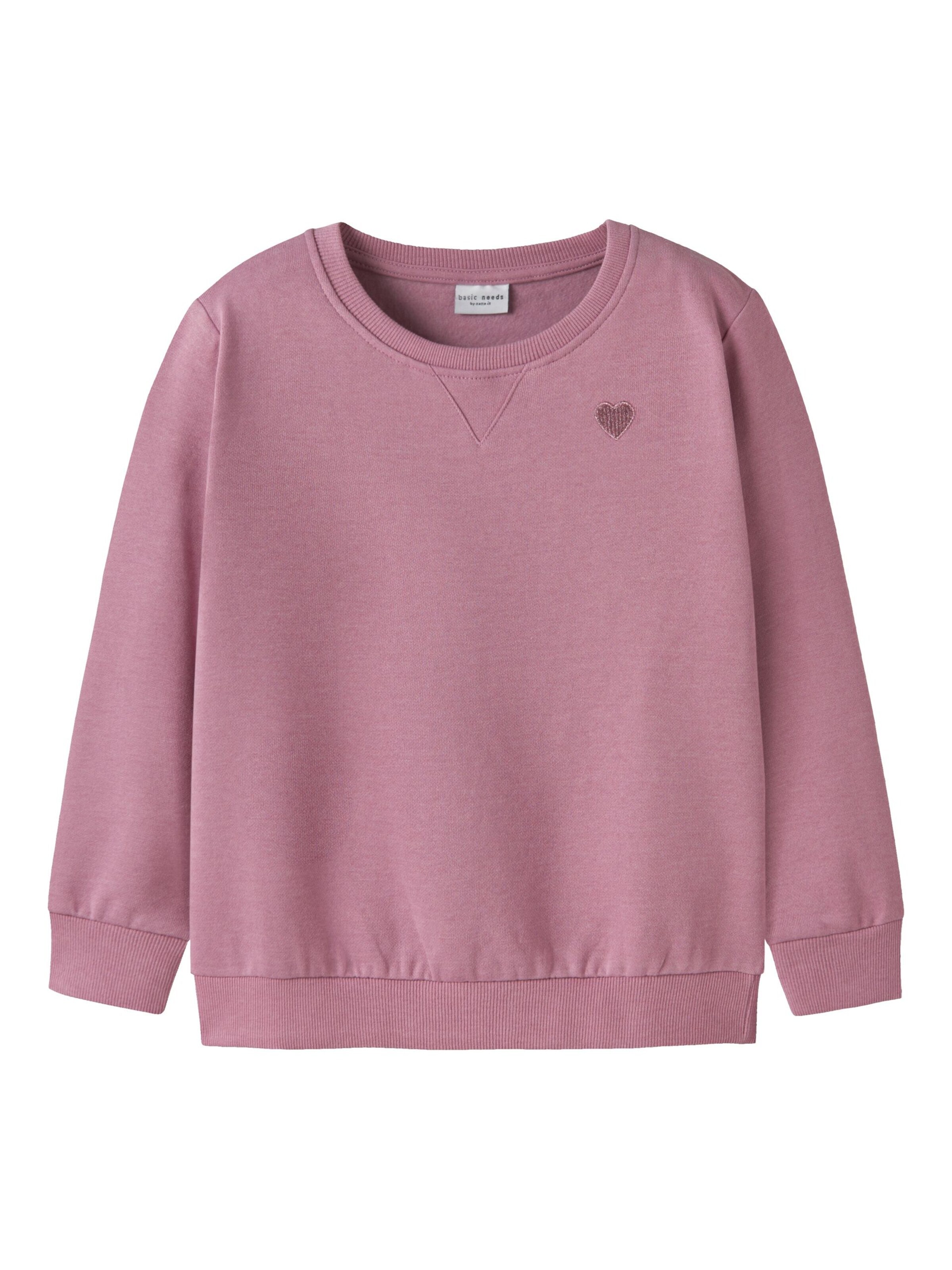 NAME IT Sweatshirt 'Sweatshirt NMFVIMA LS SWEAT BRU' in Purple: front