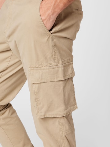 Tapered Pantaloni cargo 'Cam Stage' di Only & Sons in beige