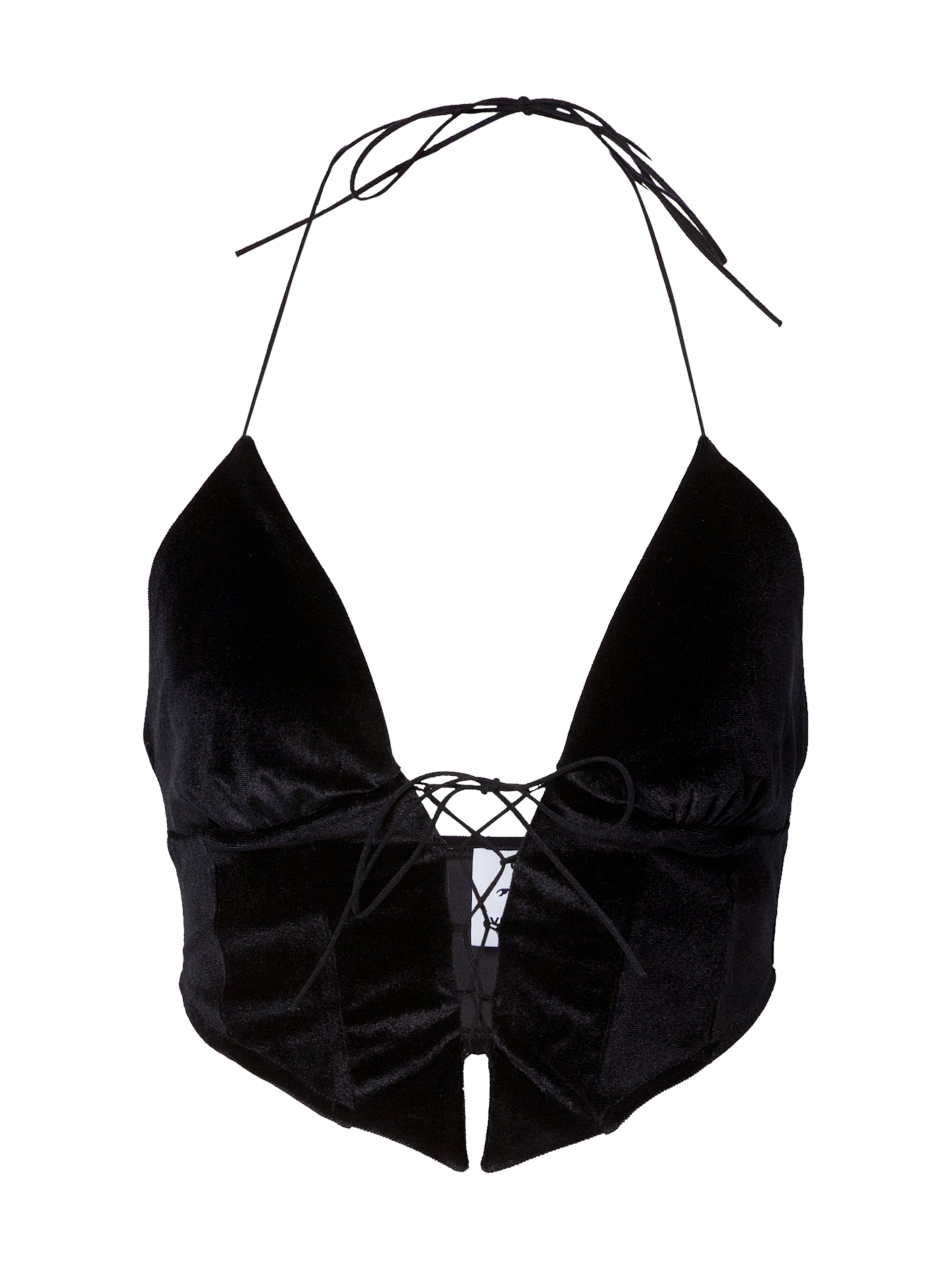 VIERVIER - Top 'Meryem' en negro: frente