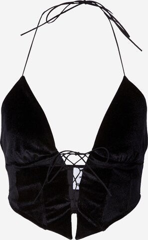 VIERVIER Top 'Meryem' in Black: front