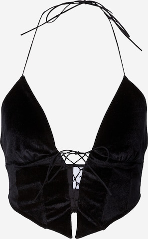 VIERVIER Top 'Meryem' in Black: front