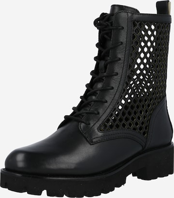 GERRY WEBER Lace-Up Ankle Boots 'Sena' in Black: front