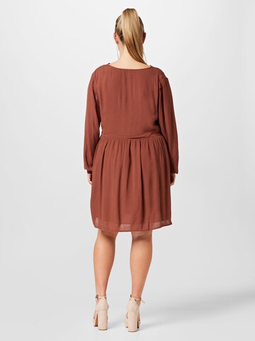 ABOUT YOU Curvy Dress 'Viveka' in Brown