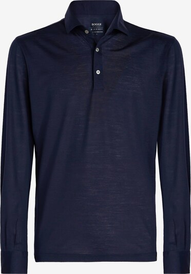 tengerészkék Boggi Milano Póló ' Regular Fit Merino Jersey Long-Sleeved Polo Shirt ', Termék nézet