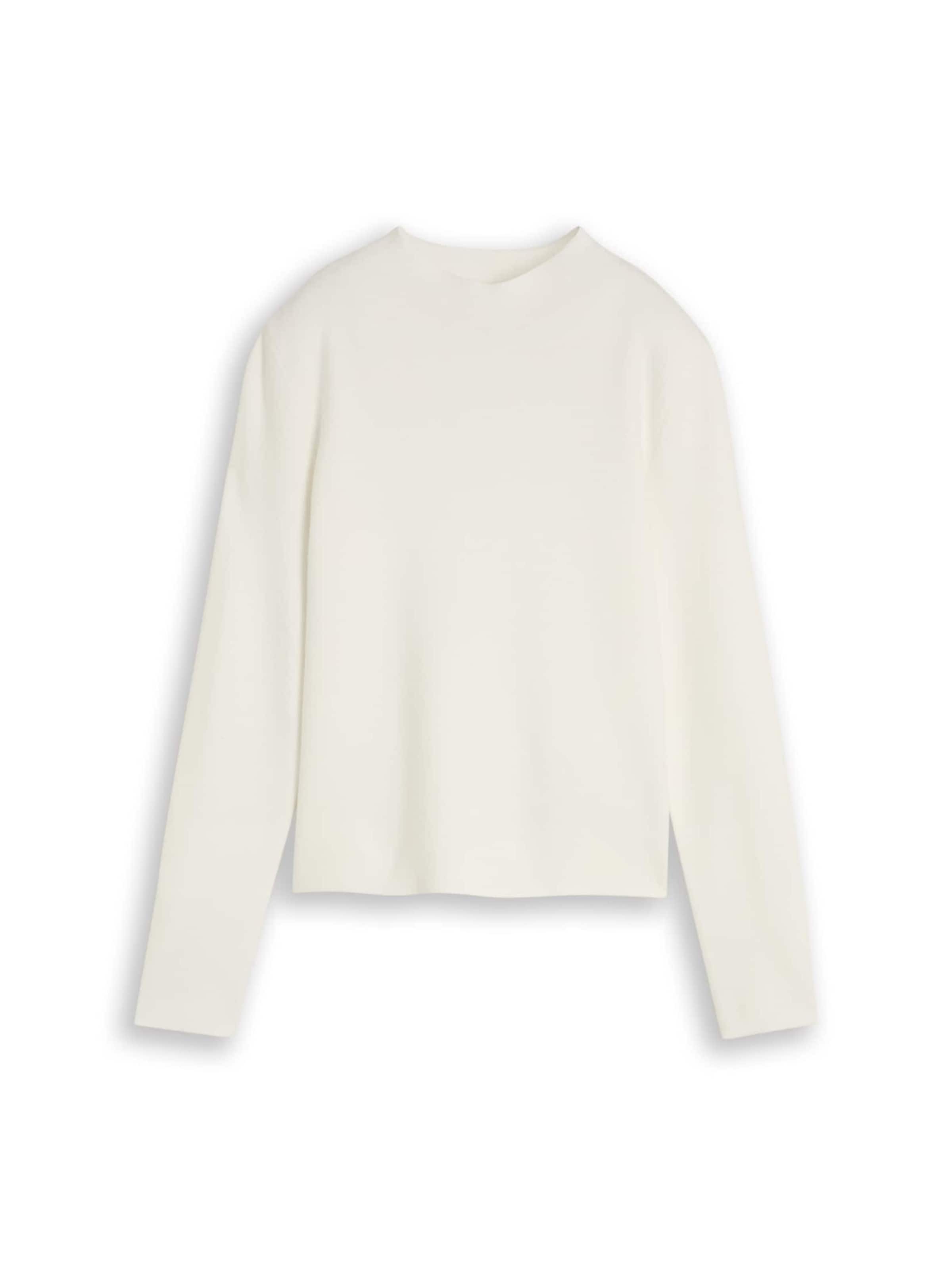 TOM TAILOR DENIM Trui in Wit: voorkant