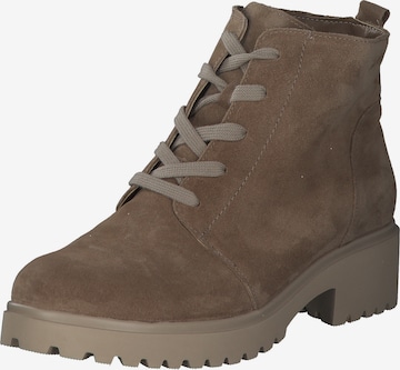 WALDLÄUFER Lace-Up Ankle Boots 'Luise ' in Beige: front