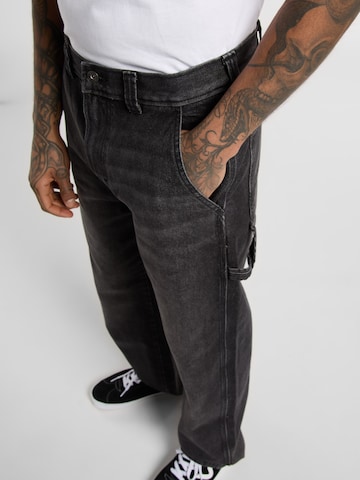 DICKIES - Loosefit Pantalón vaquero cargo 'Stevensville' en negro
