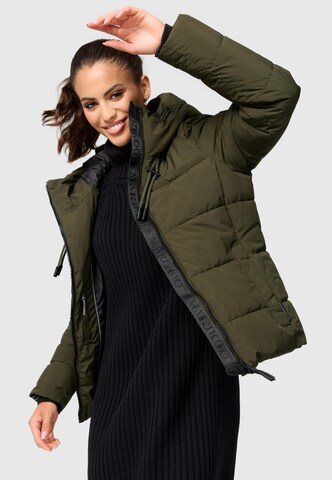 MARIKOO Winterjacke in Grün: Vorderseite