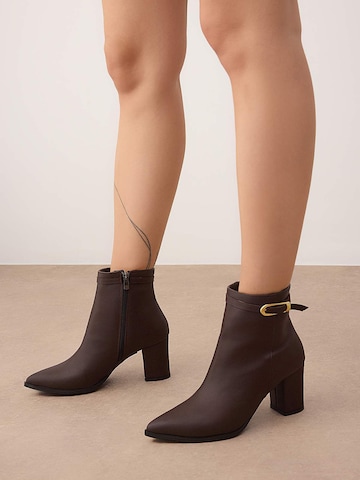 Trendyol Ankle boots in Brown