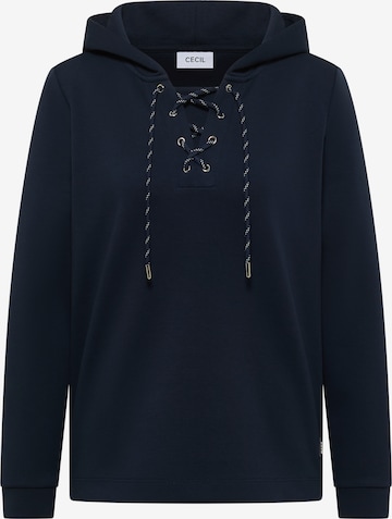 CECIL Sweatshirt in Blue: front
