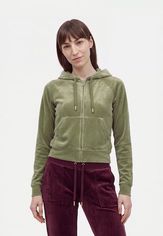 Juicy Couture Tall Sweatjacka 'MADISON' i grön: framsida