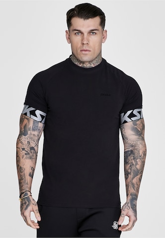 SikSilk Koszulka w kolorze czarny: przód