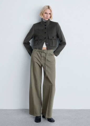 MANGO Wide leg Jeans 'Julia' in Green