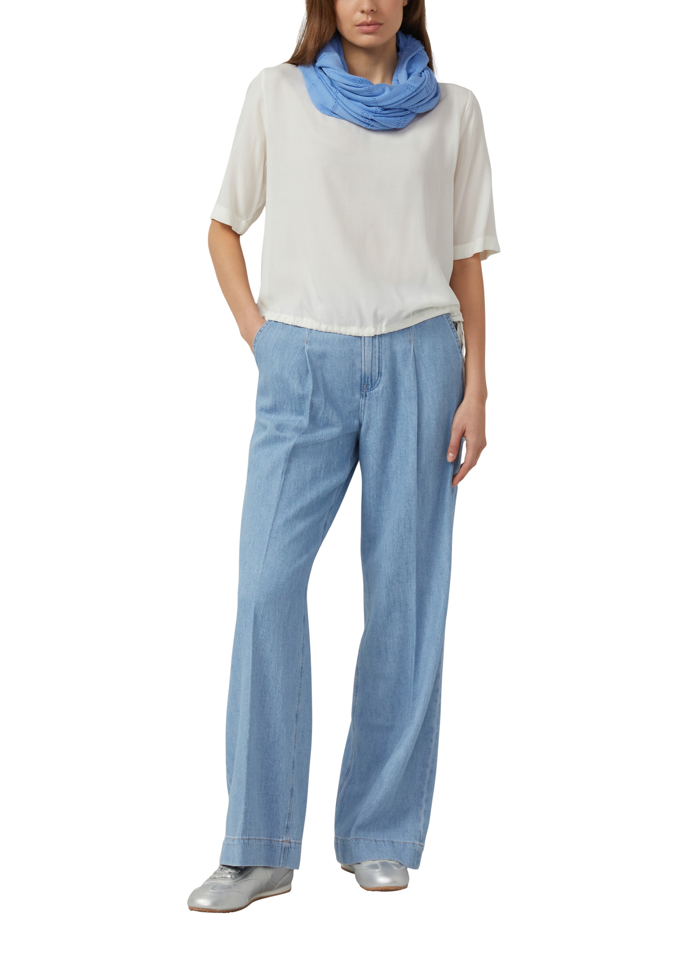 s.Oliver Tunnelsjaal in Blauw