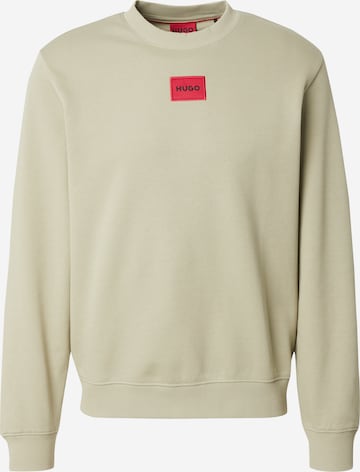 HUGO Свитшот 'Diragol212' в Зеленый: спереди