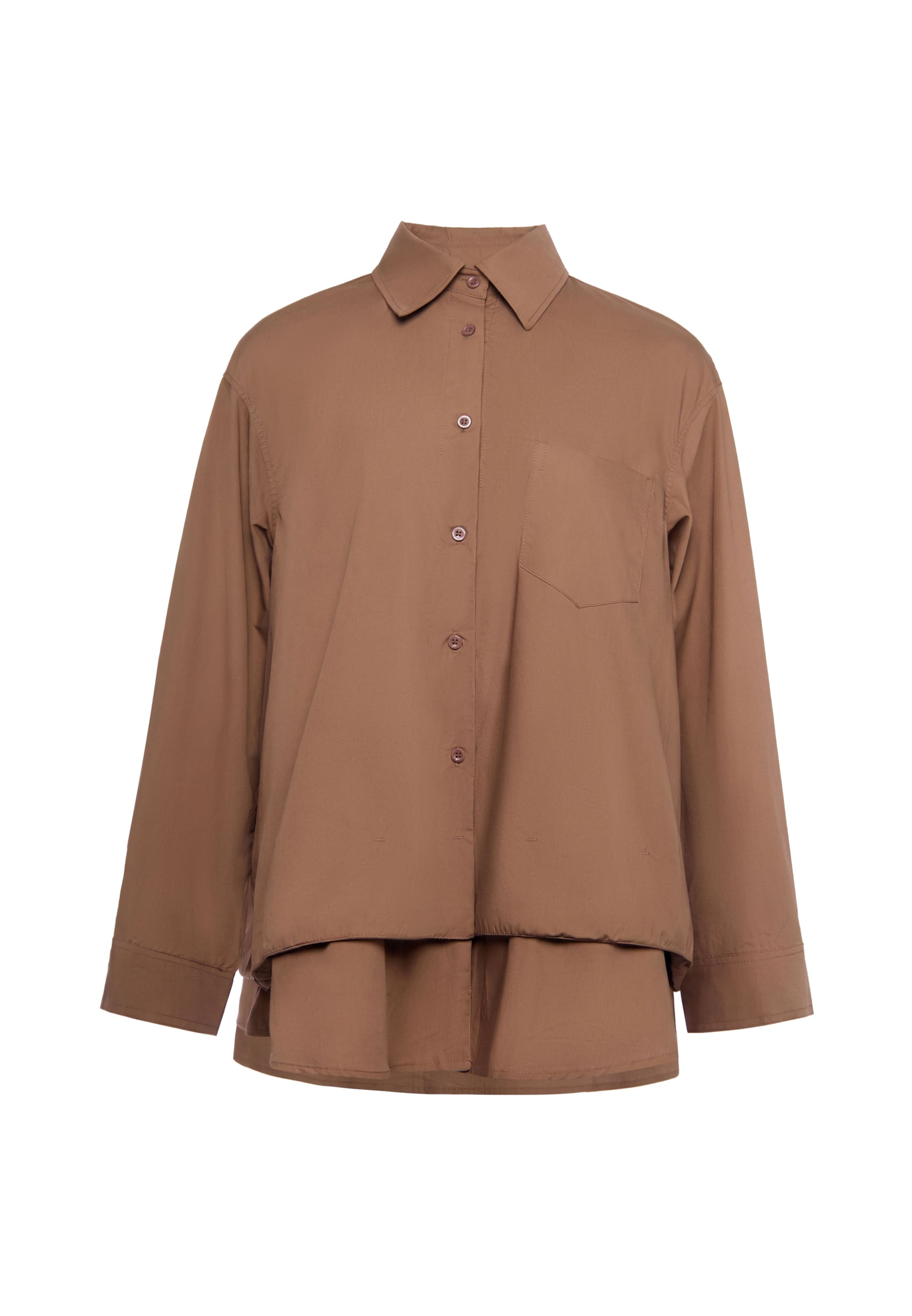 usha WHITE LABEL Chemisier en M en marron, Vue avec produit