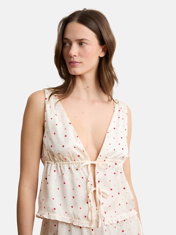 Camicia da notte 'BANDANA' di ETAM in beige: frontale