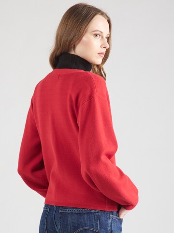 VERO MODA Knit cardigan 'VMGold' in Red