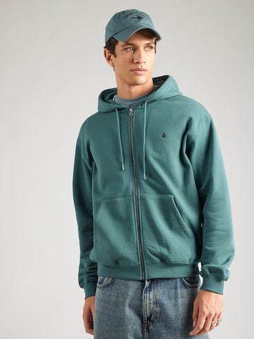 Giacca di felpa di Volcom in verde: frontale