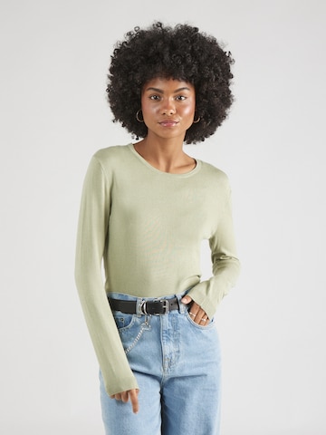 Pull-over PIECES en vert : devant