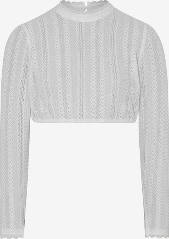 SPIETH & WENSKY Traditional Blouse 'Aprikose' in White: front