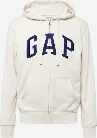 GAP Sweatjacke in Weiß: predná strana