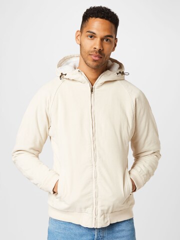 Urban Classics Between-season jacket in Beige: front