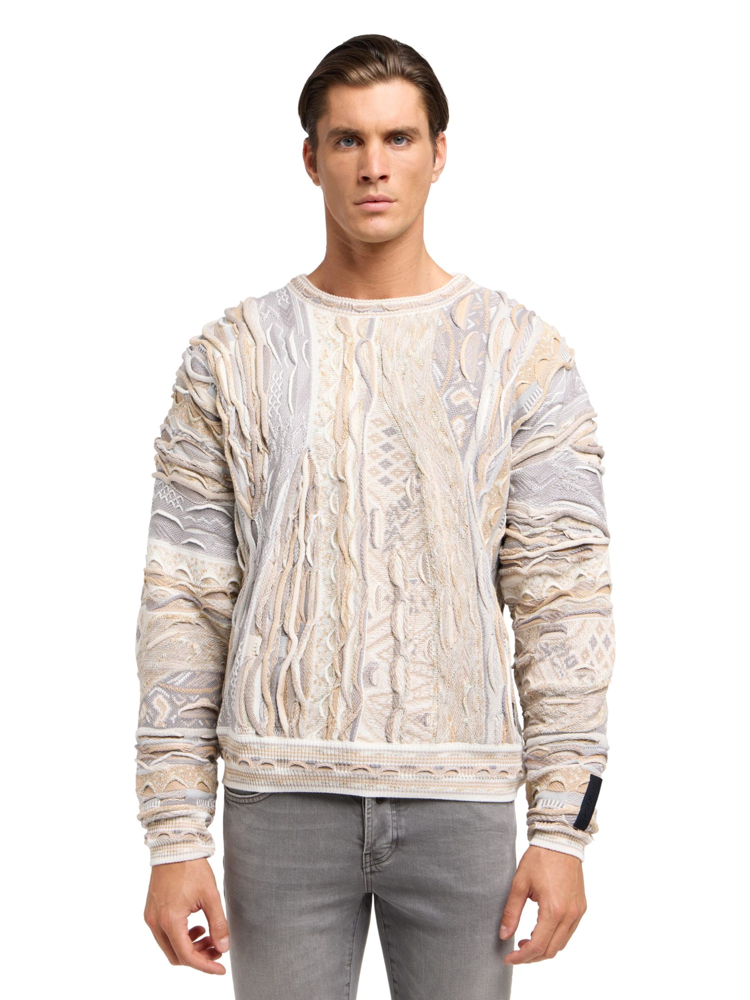 Pull-over 'Di Palo' Carlo Colucci en beige : devant