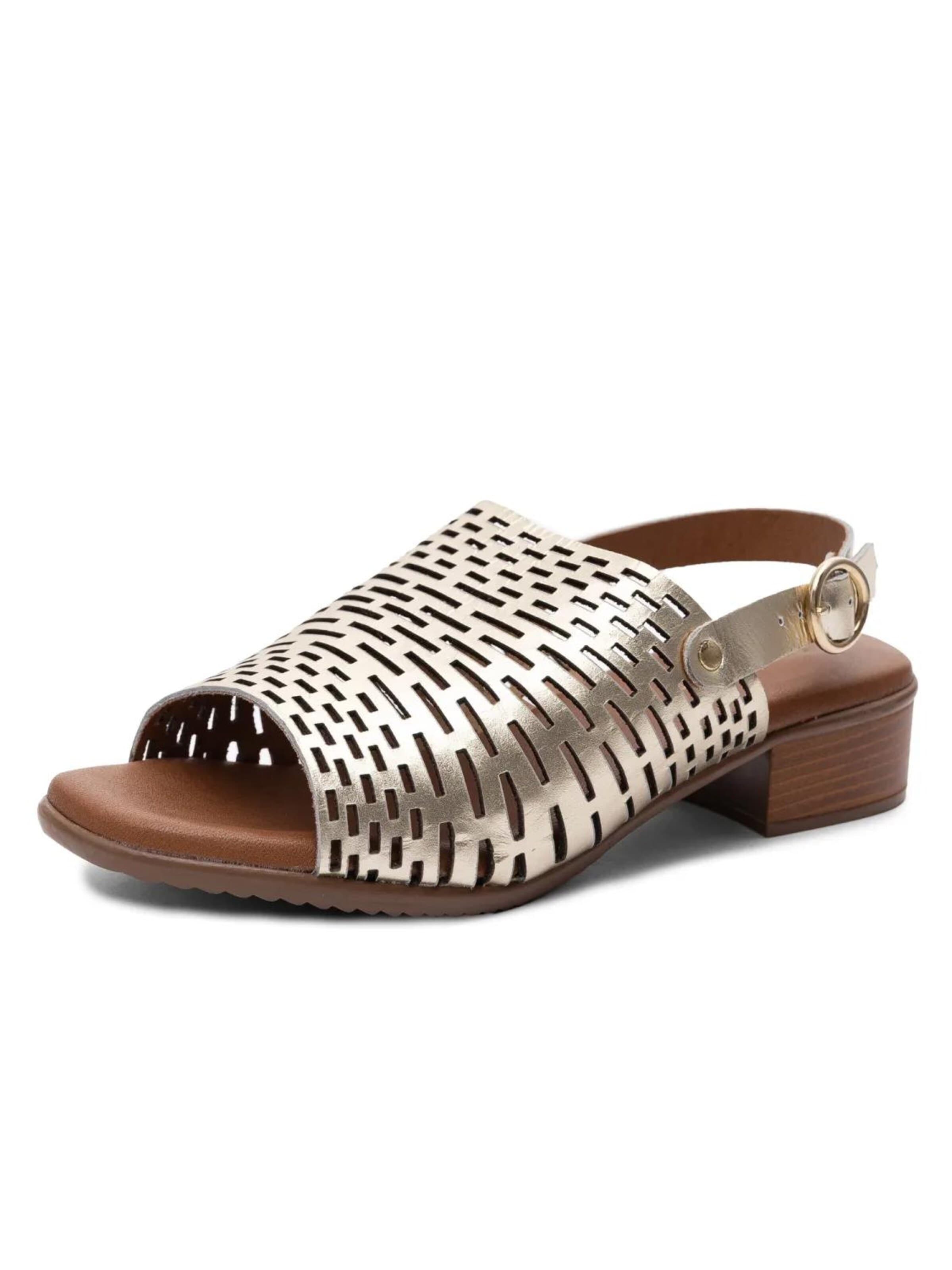 Maciejka Sandal 'E7392-25/00-1' in Gold: front