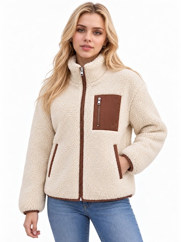 MEETWEE Fleece jas in Beige